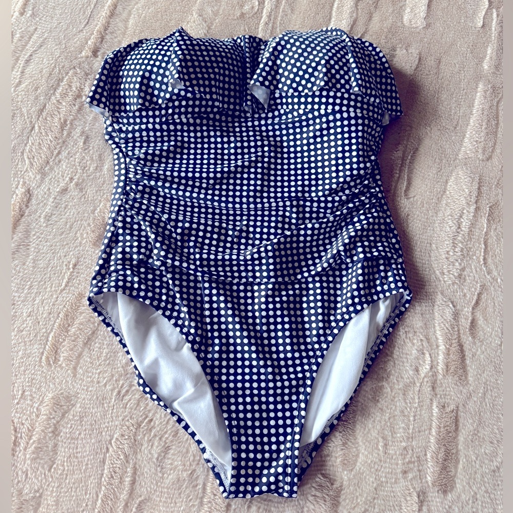 Kona Sol Strapless One Piece Swimsuit